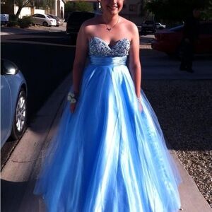 Beautifully Blue ball gown by Glamour Terani Couture.